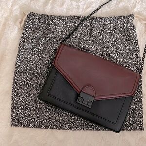 Loeffler Randall lock clutch envelope crossbody bag